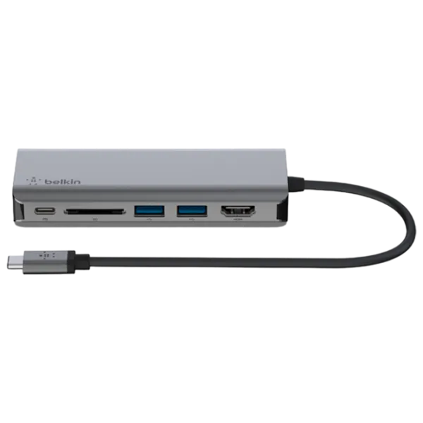 Адаптер Hub Belkin AVC008BTSGY USB Type-C/ Серебристый photo 2