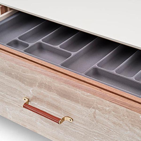 Комод Dogtas Brita 83.2см x 208.7см x 48.8см/ ЛДСП/ Светло кремовый photo 9