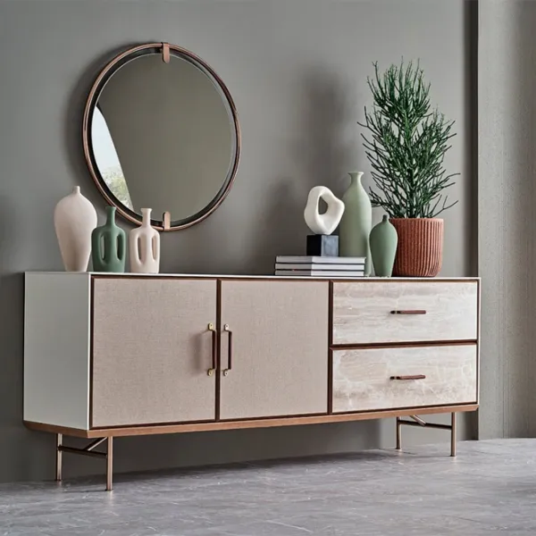 Комод Dogtas Brita 83.2см x 208.7см x 48.8см/ ЛДСП/ Светло кремовый photo 15