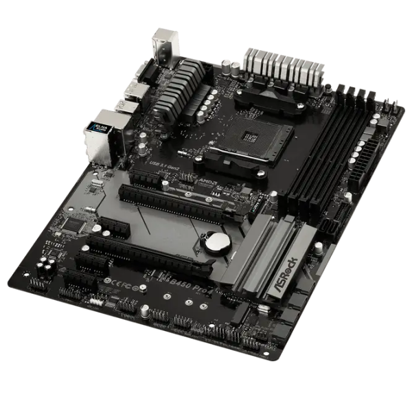 Placă de bază ASRock B450 PRO4 ATX/ AMD B450 photo 3