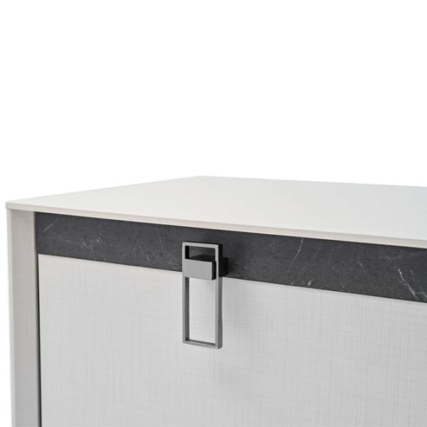 Comodă Dogtas Arora 78.6 x 209.7 x 47.6/ PAL/ Alb photo 2