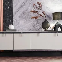 Комод Dogtas Arora 78.6см x 209.7см x 47.6см/ ДСП/ Белый photo 5