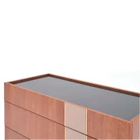 Комод Dogtas Likya 79.7см x 105.2см x 46.1см/ ДСП/ Орех photo 4