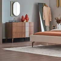Комод Dogtas Likya 79.7см x 105.2см x 46.1см/ ДСП/ Орех photo 8