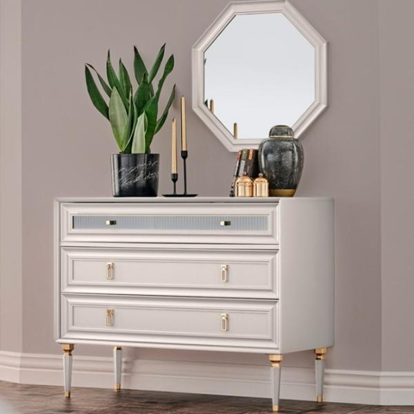 Комод Dogtas Lorenta Jasmin 85.5см x 108.7см x 49см/ ДСП/ Антрацит photo 2