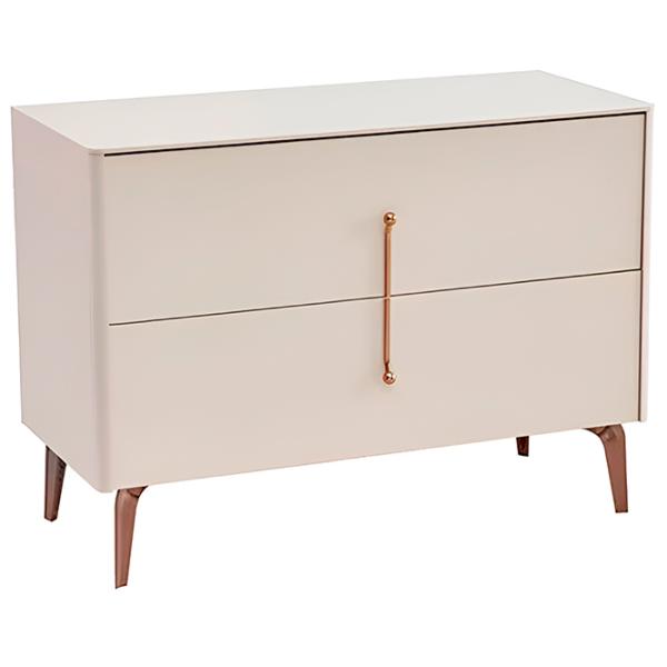 Комод Dogtas Nicole 79.9см x 110.3см x 48.3см/ ДСП/ Кремовый photo 2