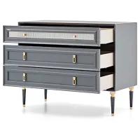 Комод Dogtas Lorenta 85.5см x 108.7см x 49см/ ДСП/ Антрацит photo 3