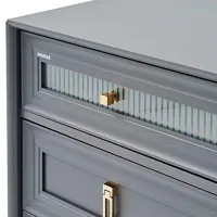 Комод Dogtas Lorenta 85.5см x 108.7см x 49см/ ДСП/ Антрацит photo 5