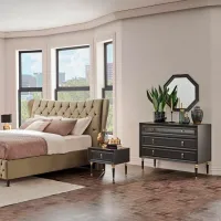 Комод Dogtas Lorenta 85.5см x 108.7см x 49см/ ДСП/ Антрацит photo 7