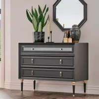 Комод Dogtas Lorenta 85.5см x 108.7см x 49см/ ДСП/ Антрацит photo 8
