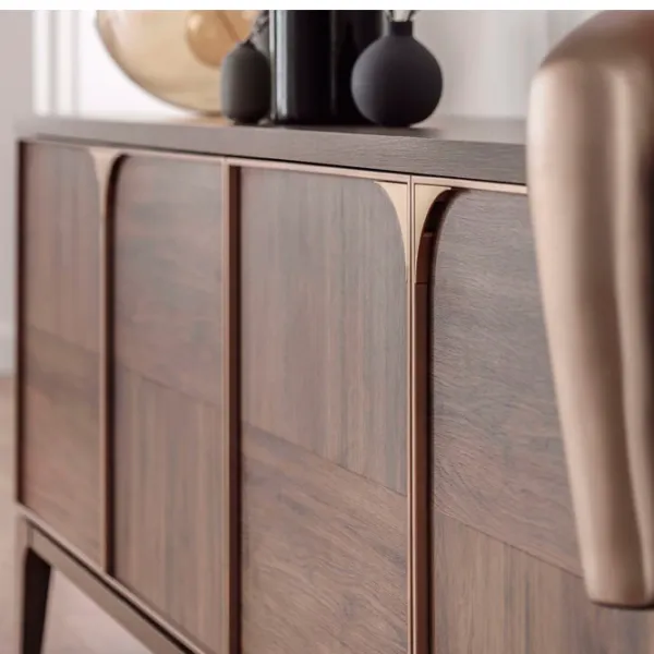 Comodă Dogtas Gold 81 x 222.2 x 49/ PAL/ Nuc photo 2