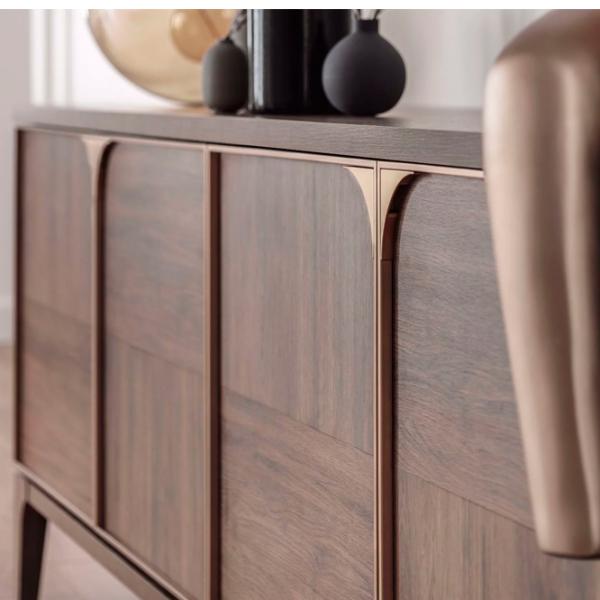 Comodă Dogtas Gold 81 x 222.2 x 49/ PAL/ Nuc photo 2