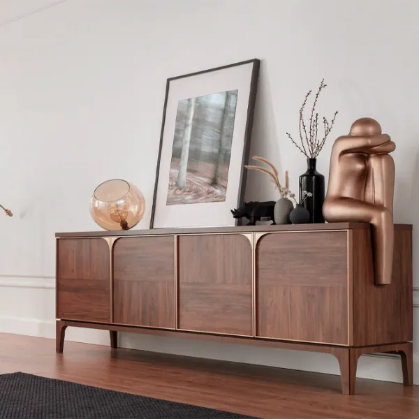 Comodă Dogtas Gold 81 x 222.2 x 49/ PAL/ Nuc photo 3