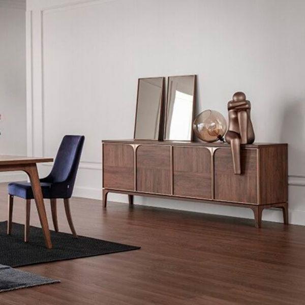 Comodă Dogtas Gold 81 x 222.2 x 49/ PAL/ Nuc photo 5