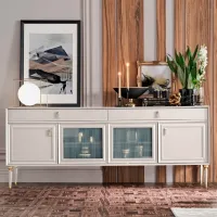 Комод Dogtas Lorenta Jasmin 85см x 215.6см x 49см/ ДСП/ Антрацит photo 2