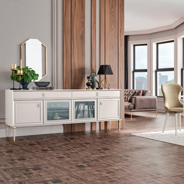 Comodă Dogtas Lorenta Jasmin 85 x 215.6 x 49/ PAL/ Antracit photo 3
