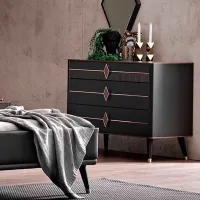 Комод Dogtas Diamond 80.4см x 104см x 48.2см/ ДСП/ Антрацит photo 2