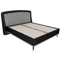 Кровать Dogtas Diamond 160 x 200 см/ ЛДСП/ Черный photo 2