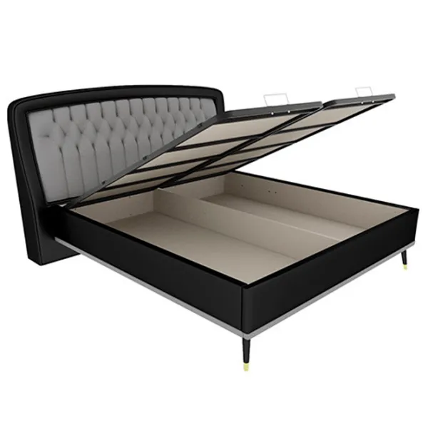 Кровать Dogtas Diamond 160 x 200 см/ ЛДСП/ Черный photo 3