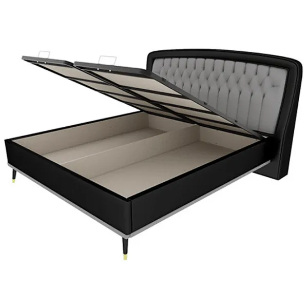 Кровать Dogtas Diamond 160 x 200 см/ ЛДСП/ Черный photo 5