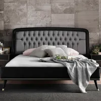 Кровать Dogtas Diamond 160 x 200 см/ ЛДСП/ Черный photo 8