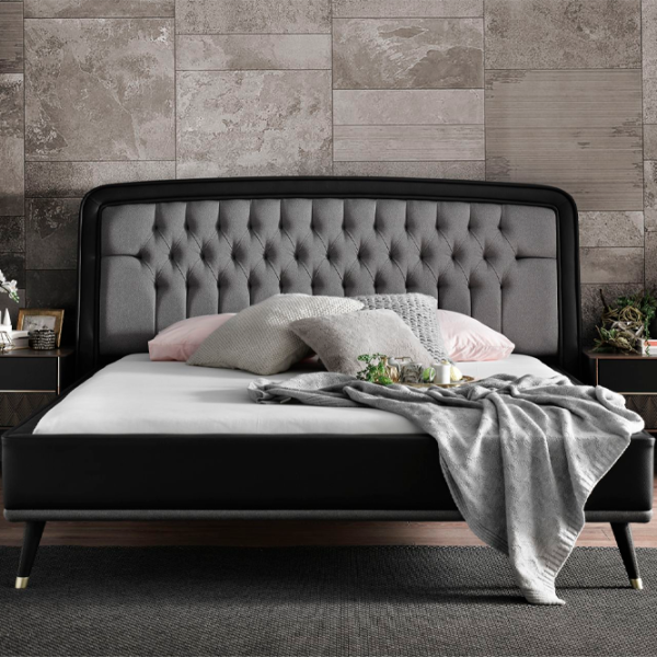 Кровать Dogtas Diamond 160 x 200 см/ ЛДСП/ Черный photo 3