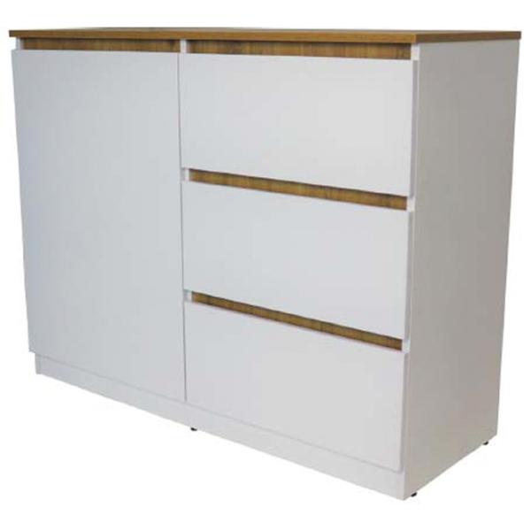 Комод Andra Eterna 95см x 120см x 45см/ ДСП/ Белый photo 2