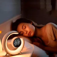 Ночник Desk lamp Double Alarm Clock Серебристый photo 5