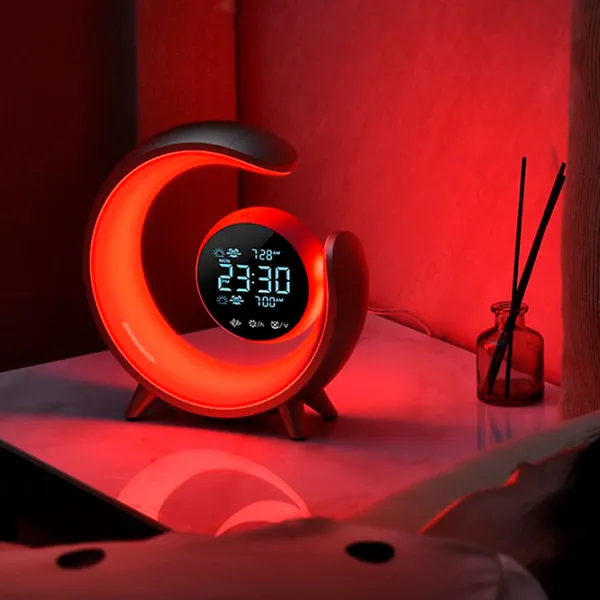 Ночник Desk lamp Double Alarm Clock Серебристый photo 6