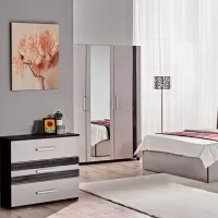 Comodă Ambianta Fenix Hacienda 76.5 x 82.5 x 40/ PAL/ Gray photo 2