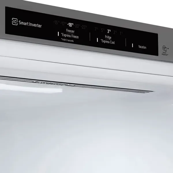 Frigider LG GBV3100DPY cu congelator jos 344 l / 186 cm / Inox photo 6