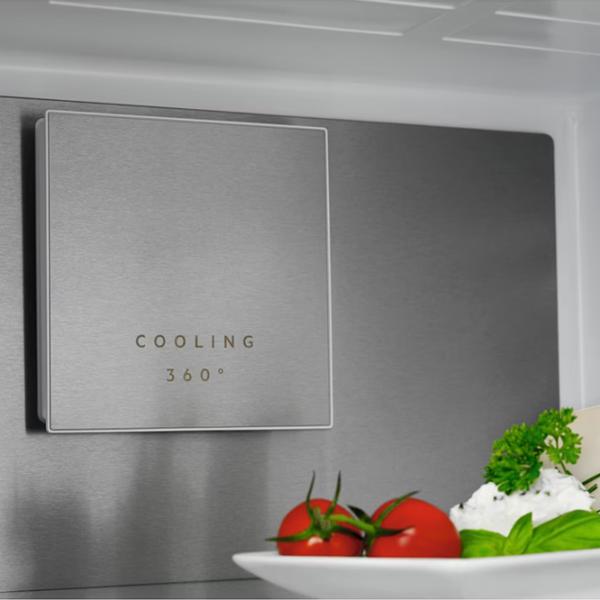 Frigider AEG RCB836C5MX cu congelator jos 367 l / 201 cm / Inox photo 4