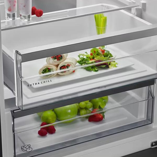 Frigider AEG RCB836C5MX cu congelator jos 367 l / 201 cm / Inox photo 6