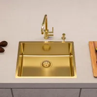 Chiuvetă Alveus Kombino 50 54 x 44 / Oțel inoxidabil / Gold photo 2