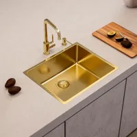 Chiuvetă Alveus Kombino 50 54 x 44 / Oțel inoxidabil / Gold photo 3
