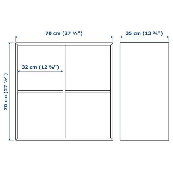 Стеллаж Ikea Eket 70см x 70см x 35см cm/ ЛДСП/ Серый photo 3 Стеллаж Ikea Eket 70см x 70см x 35см cm/ ЛДСП/ Серый photo 3