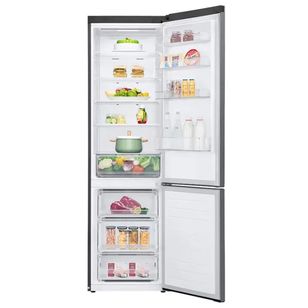 Frigider LG GBP32DSKZN cu congelator jos 384 l / 203 cm / Inox photo 4
