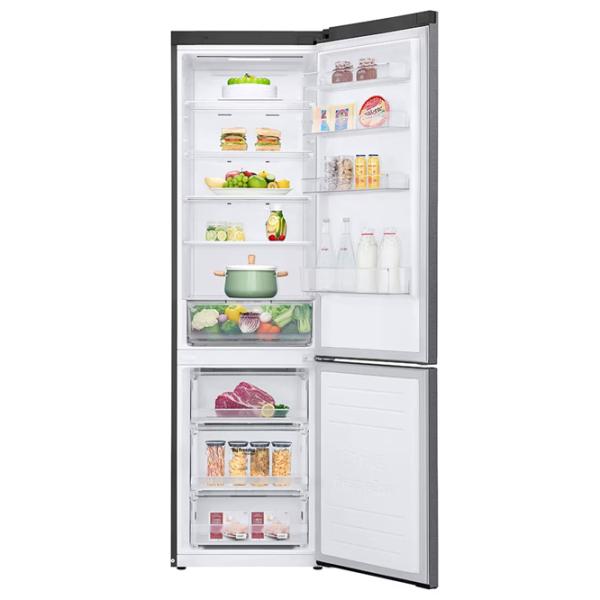Frigider LG GBP32DSKZN cu congelator jos 384 l / 203 cm / Inox photo 4