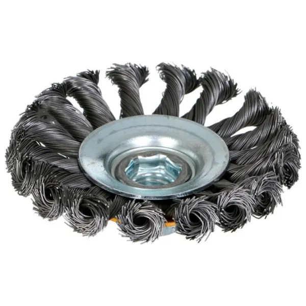 Дисковая щетка из витой проволоки Tolsen 77520 100 мм photo 2