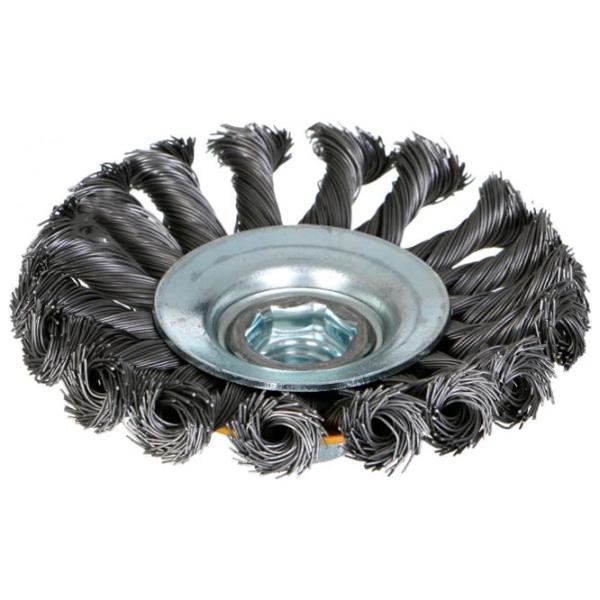 Дисковая щетка из витой проволоки Tolsen 77520 100 мм photo 2