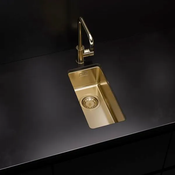 Chiuvetă Alveus Kombino 10 43.7 x 21.7 / Oțel inoxidabil / Gold photo 2