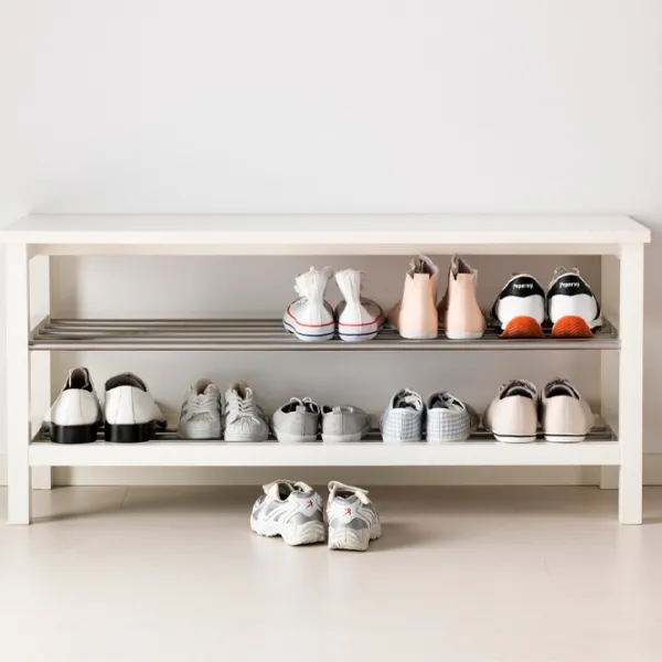 Dulap pentru încălțăminte Ikea Tjusig 5311050 50 x 108 x 34/ PAL/ White photo 2 Dulap pentru încălțăminte Ikea Tjusig 5311050 50 x 108 x 34/ PAL/ White photo 2