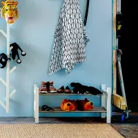 Обувной шкаф Ikea Tjusig 5311050 50см x 108см x 34см/ ЛДСП/ White photo 5