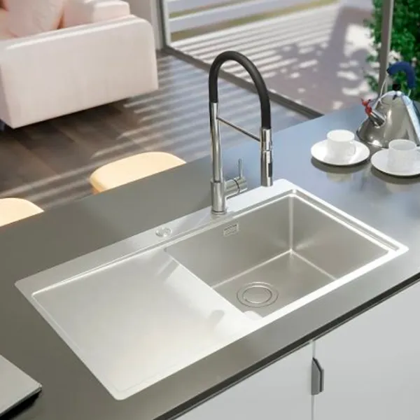 Кухонная мойка Alveus Pure Up 40 79 x 52.5 / Нержавеющая сталь / Серебряный photo 2