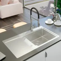 Chiuvetă Alveus Pure Up 40 79 x 52.5 / Oțel inoxidabil / Silver photo 2