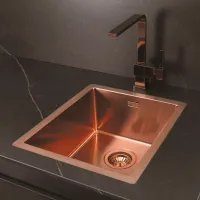 Chiuvetă Alveus Quadrix 30 45 x 45 / Oțel inoxidabil / Copper photo 2