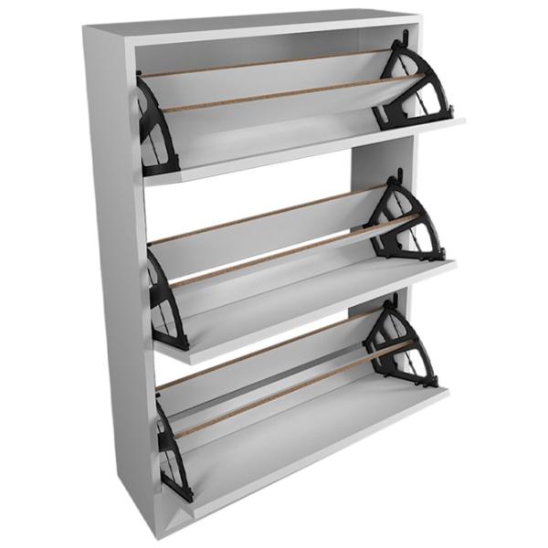 Dulap pentru încălțăminte Fabulous 3D 5639923 110 x 73.6 x 24/ PAL/ White photo 2 Dulap pentru încălțăminte Fabulous 3D 5639923 110 x 73.6 x 24/ PAL/ White photo 2