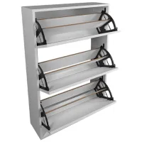 Обувной шкаф Bofigo 3D 5639923 110 x 73.6 x 24см /White /Белый photo 2