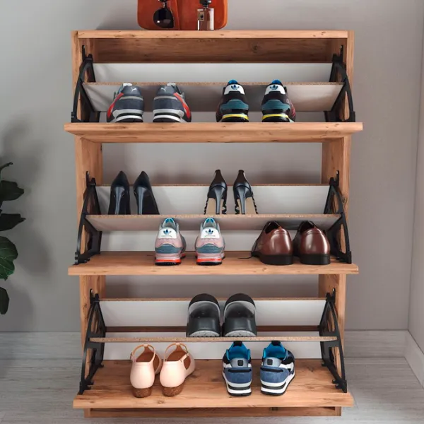 Dulap pentru încălțăminte Fabulous 3D 5639933 110 x 73.6 x 24/ PAL/ Pine photo 6