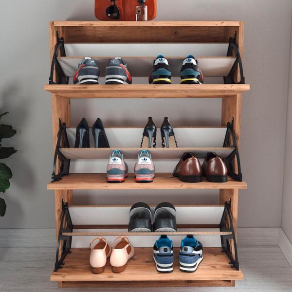 Dulap pentru încălțăminte Fabulous 3D 5639933 110 x 73.6 x 24/ PAL/ Pine photo 6